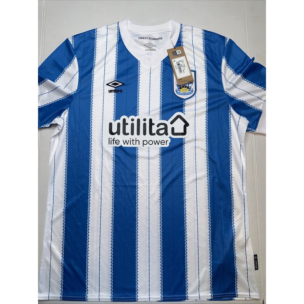 NWT Mens XL Umbro Huddersfield Town A.F.C Home Soccer Jersey
